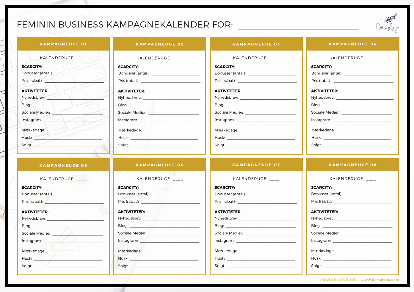 kampagnekalender forside